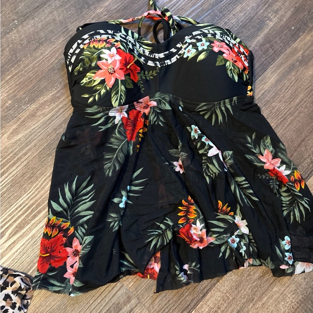 Floral Strapless Dress